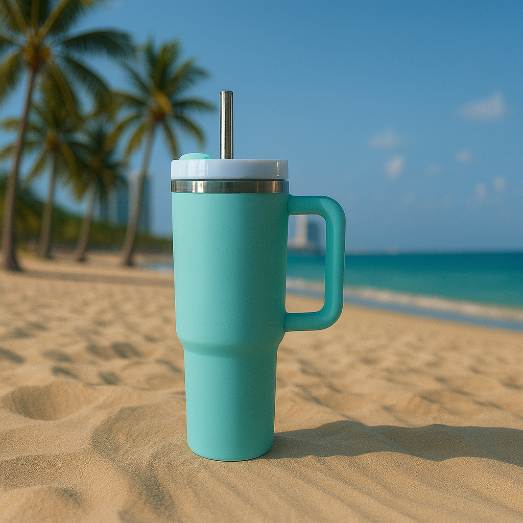 40 oz Handled Tumbler Standard Matte - Mint